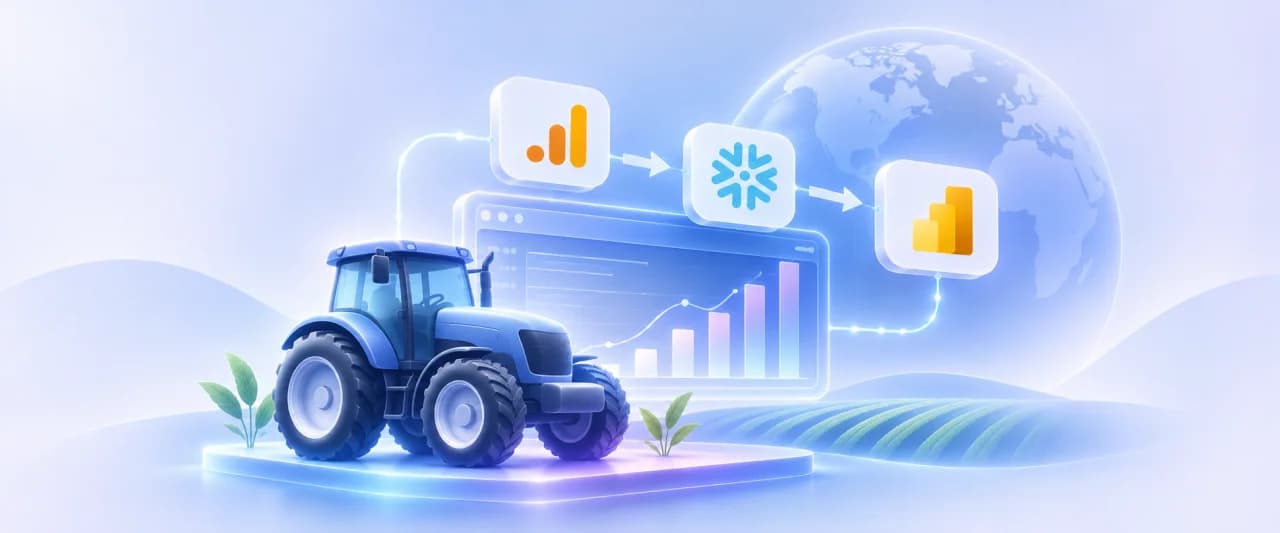 How a Global Agricultural Equipment Manufacturer Built a Trusted Web Analytics Platform with GA4, Snowflake, and Power BI