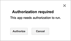 Authorization for Google Services