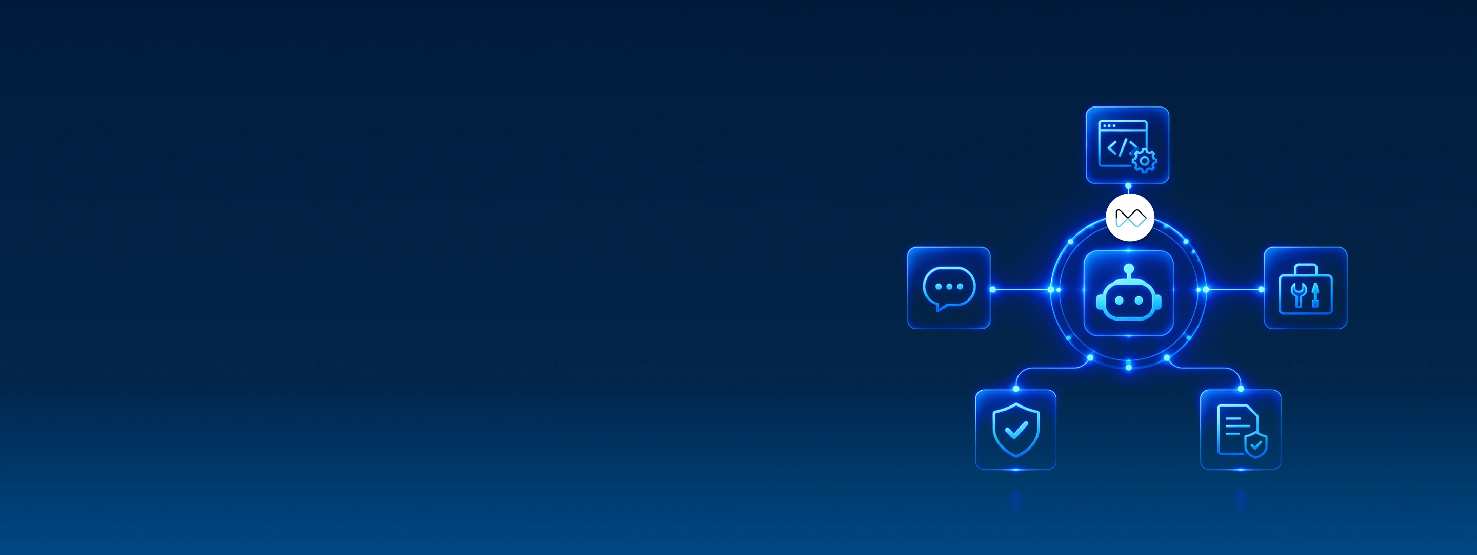 AI agent development services illustration